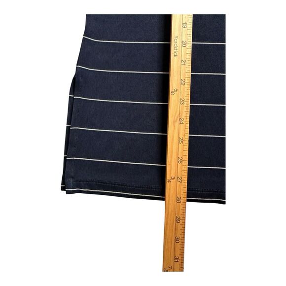 Chicos Travelers Black Snap Button Up Stripe‎ ~ Acetate Size 3 (Large) - Picture 8 of 14